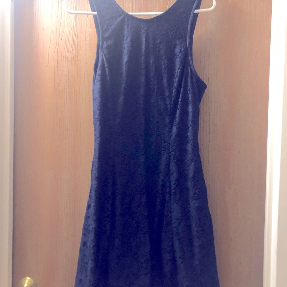Navy blue country style dress